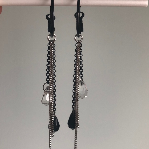 Jewelry - [Free] chain & Crystal drop earrings w/ purchase of $75